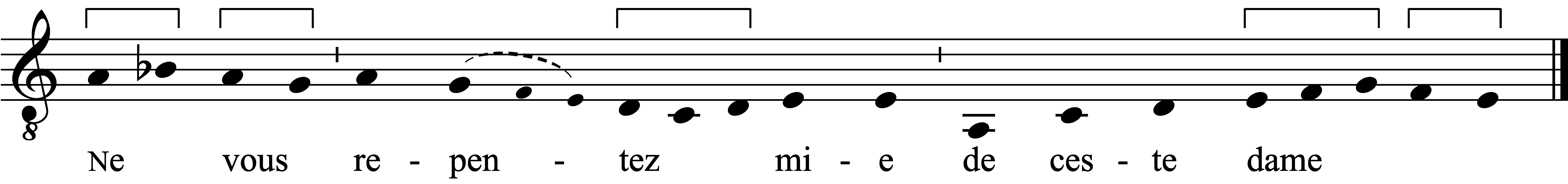 Refrain musical notation